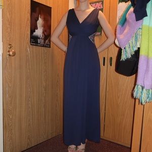 BCBGMaxazria Dark Navy Gown
